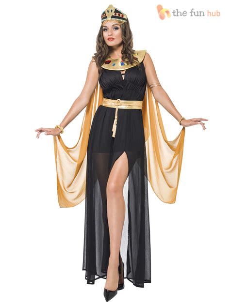 Ladies Sexy Egyptian Queen Cleopatra Costume Womens Fancy Dress Outfit