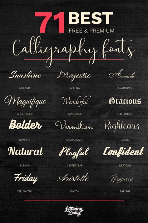 calligraphy fonts  projects gotasdelorenzo