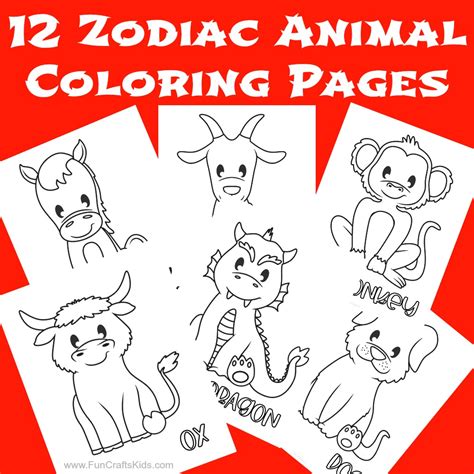 printable chinese zodiac coloring pages fun crafts kids tuvi