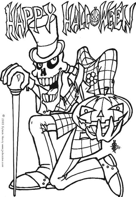 scary halloween coloring pages  teens coloring home