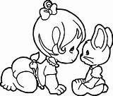 Coloring Baby Pages Girl Rabbit Bunny Cartoon Girls Drawing Cool Colouring Wecoloringpage Print Precious Moments Sheets Printable Kids Clipartmag Getdrawings sketch template