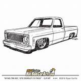 Chevy C10 Clip Truck Drawing Chevrolet 1979 Drawings Trucks Pickup Squarebody Coloring Pages Old Car Classic Cars Illustration Paint K10 sketch template