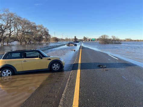 highway  reopens  sacramento county flood waters recede
