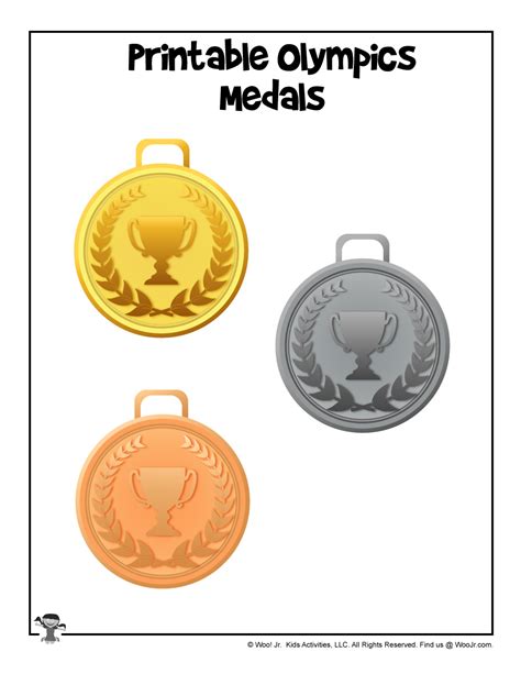 printable medals printable templates