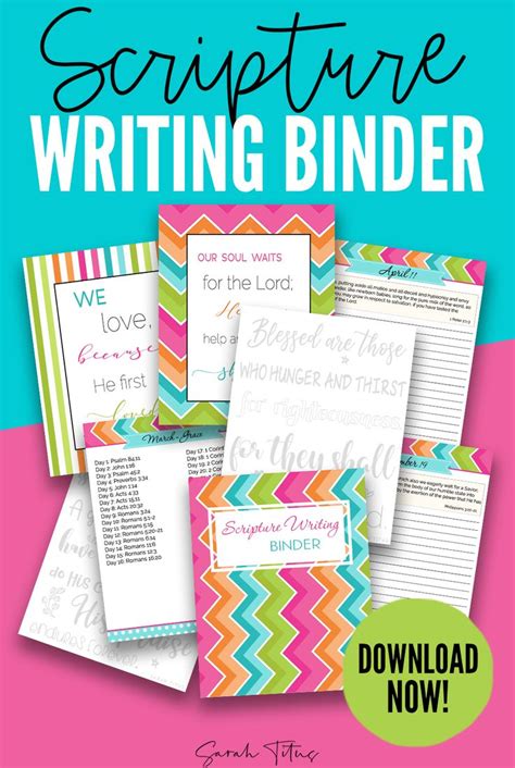 scripture writing binder  pages writing binder scripture