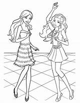 Barbie Coloring Pages Friends Getcolorings sketch template