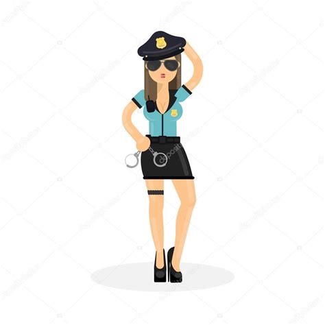 sexy police officer — stock vector © inspiring vector