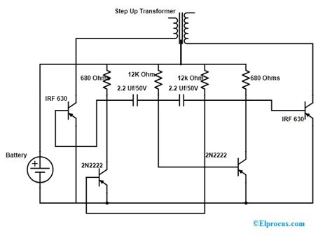 convert dc power  ac power wiring diagram  schematics