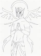 Coloring Sin Cara Pages Library Popular sketch template