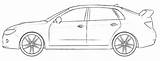 Subaru Coloring Wrx Impreza sketch template