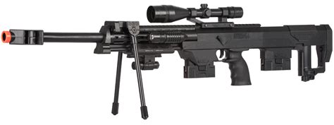 50 Cal Sniper Spring Airsoft Rifle And Pistol Combo Gun Set Fp