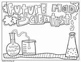 Awards Student Coloring Classroomdoodles Classroom End Scientist Mad Future sketch template