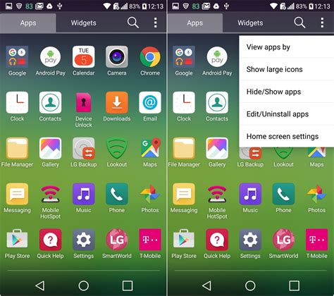 reinstall  deleted lg  apps android flagship
