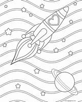 Ship Astronaut sketch template