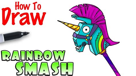 draw  rainbow smash fortnite youtube