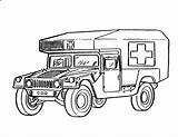 Coloring Pages Army Hummer Jeep Military Truck Swat Vehicles Drawing Hmmwv Printable Tanks Kids Colouring Humvee Tank Color Book Clever sketch template