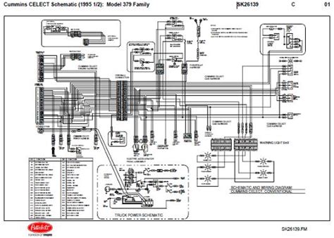 peterbilt  family      cummins  celect wiring schematic