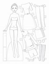 Dolls Colouring Paperdollschool Odwiedź sketch template