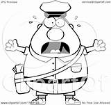 Postal Worker Stressed Chubby Mail Man Clipart Cartoon Thoman Cory Outlined Coloring Vector 2021 sketch template