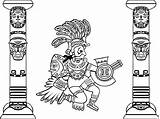Mayas Quetzalcoatl Incas Aztecas Serpent Totems Dieu Mayans Plumes Coloriages Aztechi Azteken Inkas Azteques Aztecs Colorier Justcolor Adultes Feathered Azteque sketch template