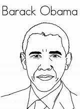 Barack Obama Colorir sketch template