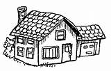 Coloring Pages Houses House Popular sketch template