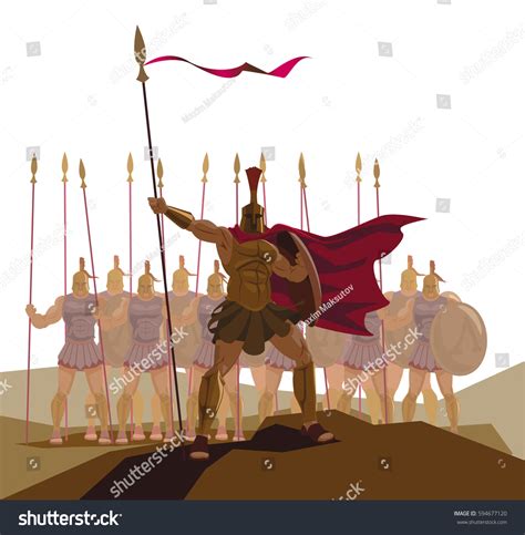 detachment roman legionaries vector illustration stock vector royalty