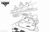 Coloring Mcqueen Cars Pages Lightning Pixar Printable Kids sketch template