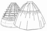 Petticoat Hoop sketch template