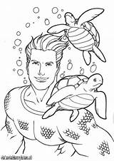 Coloring Pages Aquaman Man Color Boys Popular Print sketch template
