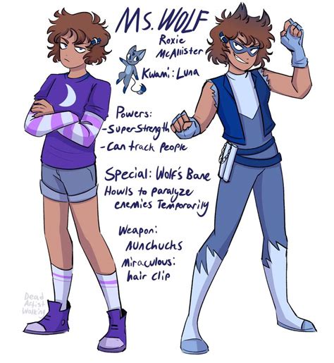 Ms Wolf Miraculous Oc Redesign Miraculous Amino