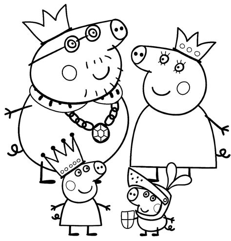 printable coloring pages peppa pig coloring home