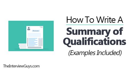 write  statement  qualifications examples included