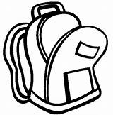 Backpack Bag Clipart Clip School Open Coloring Book Drawing Pages Back Pack Bags Computer Cartoon Easy Color Cliparts Clipartwiz Transparent sketch template