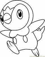 Piplup Pokemon Coloring Pages Pokémon Print Color Getdrawings Printable Getcolorings Coloringpages101 sketch template
