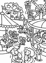 Coloring Pages Carnival Fair Park Amusement Theme County Drawing State Color Food Activity Printable Sheets Football Getcolorings Print Games Microsoft sketch template