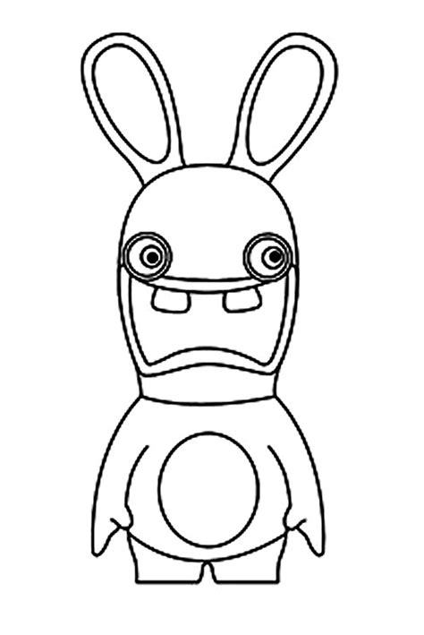 rabbids coloring pages  kids raving rabbids kids coloring pages