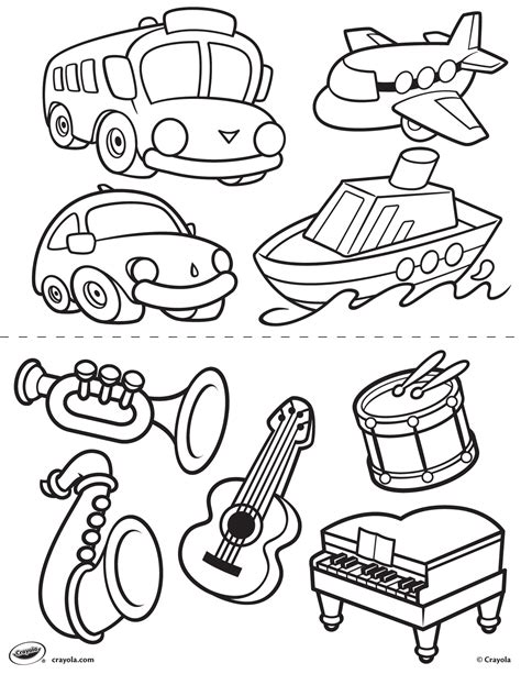 transportation coloring pages  preschoolers  getcoloringscom
