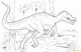 Baryonyx Pages Coloring sketch template