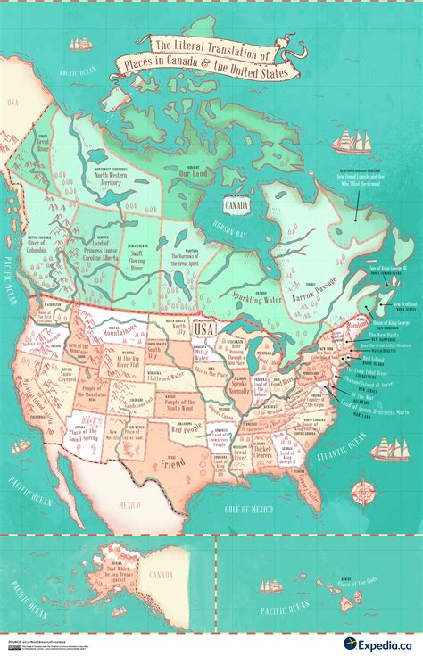 The Literal Translation Of Places In The United States And