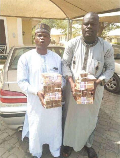 senior special assistant to bauchi governor poses with huge cash nigerians react photos