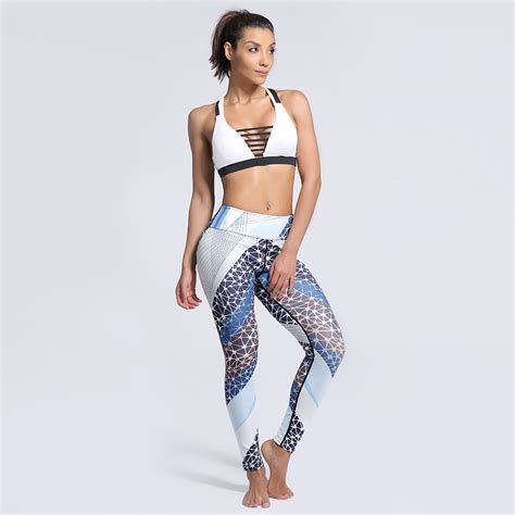 digital print sex high waist stretched sporting workout pants spandex