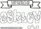 Coloring Pages Bubble Letters Names Name Create Ashley Printable Print Color Own Getcolorings Popular Getdrawings Coloringhome sketch template