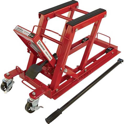 strongway  lb hydraulic motorcycle liftutility vehicle lift