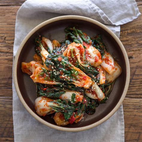 quick bok choy kimchi  kimchee