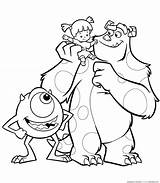 University Coloring Pages Monsters Getcolorings Printable Color sketch template