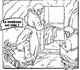 Resurrection Tomb Risen Ressuscité Sepolcro Vuoto Coloringhome sketch template