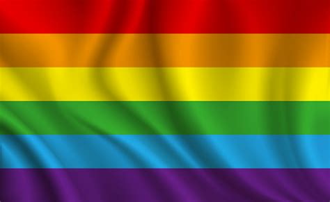 rainbow gay pride flag lgbt movement stock illustration download