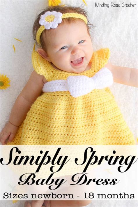 simply spring crochet baby dress newborn  months  crochet pattern