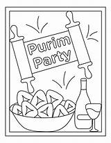 Purim sketch template